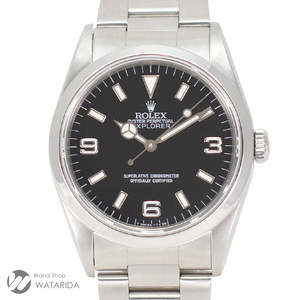 ロレックス ROLEX 腕時計 エクスプローラー I 14270 N番 オールトリチウム シングルバックル 横穴 箱付 送料無料