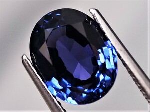 4.08ct タンザナイトカラー 合成人造宝石 ヤグ YAG(イットリウム・アルミニウム・ガーネット)