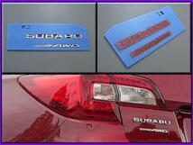 アウトバックBS9【SUBARU】スバルOUTBACK純正USエンブレム-リアSUBARU.symmetrical.AWDマーク/USDM北米仕様レガシィLEGACYバックドア左USA_画像3