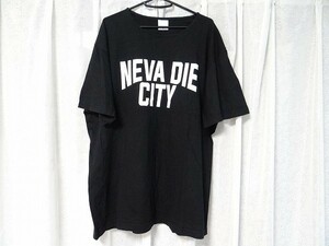 希少 cassette punch カセットパンチ NEVA DIE CITY Tシャツ XXLサイズ