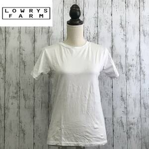 LOWRYS FARM　ローリーズ ファーム　Tシャツ　Mサイズ　ホワイト　人気の白T　G-113　USED