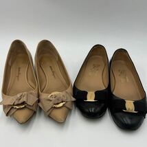 1円 ≪2点セット≫ サルヴァトーレフェラガモ Salvatore Ferragamo パンプス ロゴ ヴァラ 靴 シューズ ブランド まとめ_画像3