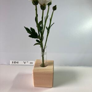 一輪挿し(天然銘木 檜)