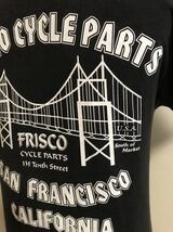 USA製 ビンテージ 666 FRISCO CYCLE PARTS スカル Tシャツ S ブラック Hanes xpv_画像6