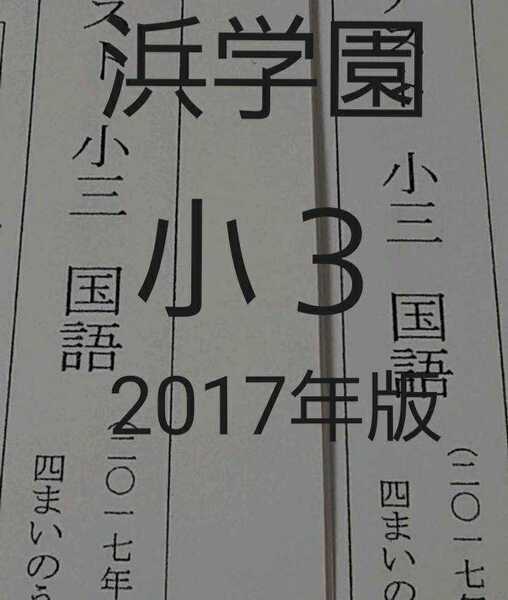 浜学園 小3 2017年版 フルセット 公開学力テスト 難関 最難関 テキスト 中学受験 テキスト