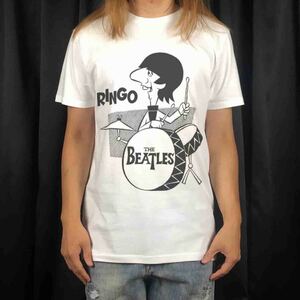 新品 ビッグ プリント ビートルズ BEATLES リンゴスター カートゥーン アニメ Tシャツ S M L XL オーバーサイズ XXL~5XL ロンT パーカー 可