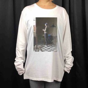 新品 フェルメール 真珠の耳飾りの少女 プライベート写真パロディ ロンT 長袖Tシャツ XS S M L XL ビッグ オーバーサイズ XXL~4XL パーカー