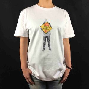 新品 ハイジャック ミスターブレインウォッシュ 道路標識 バンクシー風 Tシャツ S M L XL ビッグ オーバー サイズ XXL~5XL ロンT パーカー