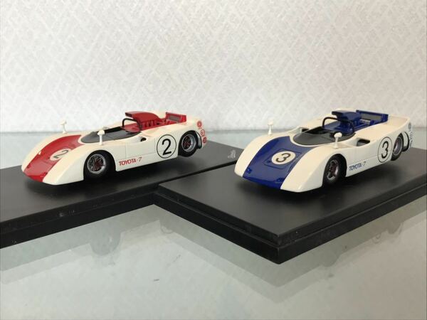 送料無料　1/43 トヨタ 7 レーシングカー 1969 日本GP ミニカーセット Q-MODEL インターアライド INTERALLIED 旧車 日本グランプリ TOYOTA