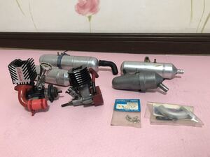 送料無料 京商等 O.S.MAX エンジン マフラー ラジコン パーツセット ① エンジンカー等に 12cv FP 10 ヘリコプター 飛行機 KYOSHO