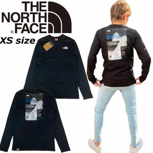 ザ ノースフェイス The North Face 長袖 Tシャツ NF0A7ZDY バックロゴ 黒 XSサイズ THE NORTH FACE COLLAGE LS TEE 新品