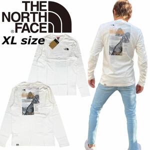 ザ ノースフェイス The North Face 長袖 Tシャツ NF0A7ZDY バックロゴ 白 XLサイズ THE NORTH FACE COLLAGE LS TEE 新品