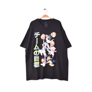 【送料無料】 ルーニーテューンズ スペースジャム バックスバニー シルベスター チームの目標 オーバーサイズ Tシャツ メンズXXL BB0539