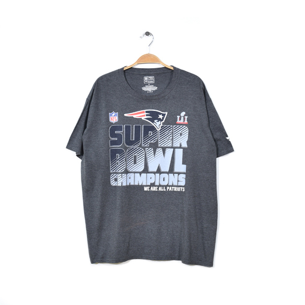 【送料無料】 NFL ニューイングランド ペイトリオッツ スーパーボウル チャンピオンズ クルーネック 半袖 Tシャツ メンズXL 古着 BB0569