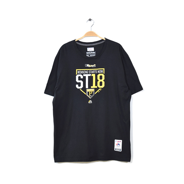 【送料無料】 MLB Bradenton Marauders ブレイデントンマローダーズ オフィシャル Tシャツ メジャーリーグ ブラック メンズXL 古着 BB0586