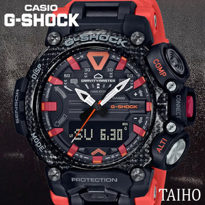 新品 カシオ Casio ジーショック G-SHOCK 腕時計 GRAVITYMASTER グラビティマスター カレンダー 20気圧防水 アナデジ メンズ レッド 赤