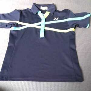 YONEX game shirt lady's size S child Junior badminton tennis navy free shipping 