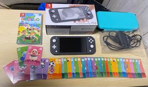 Nintendo Switch Lite グレー あつ森ソフト amiiboカード33枚