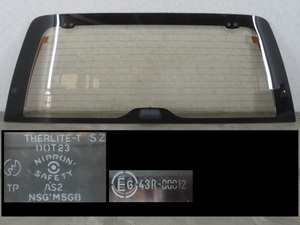  Mazda Proceed Marvie UV66R задняя дверь окно стекло NIPPON SAFETY M568 bronze оригинальный товар номер :U003-63-930B