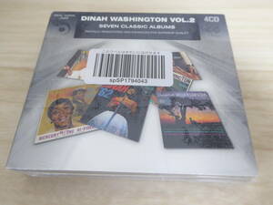 [m8701y c] 新品未開封・リマスター4CD★ DINAH WASHINGTON Vol.2 / SEVEN CLASSIC ALBUMS(7LP分収録)　ダイナ・ワシントン