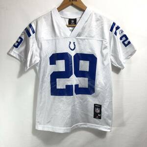 ■ 子供用 Reebok NFL INDIANAPOLIS COLTS #29 ADDAI ユニフォーム Tシャツ シャツ 古着 リーボック コルツ アメフト 白 サイズM ■