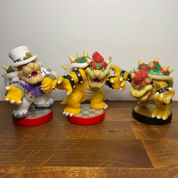 クッパ3種セット amiibo アミーボ スーパーマリオシリーズ 大乱闘スマッシュブラザーズシリーズ ウェディングスタイル