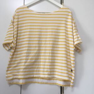 ニコアンド niko and… 夏色ボーダーゆったりTシャツ