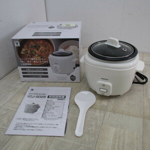 6300PS【未使用】[山善] 炊飯器 コンパクトクッカー 3WAY (炊く/蒸す/煮る) 電気鍋 グリル鍋 レシピブック付き ホワイト YCJ-S025(W)