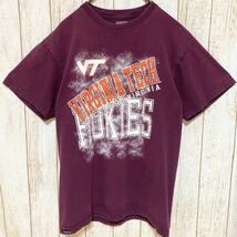 JANSPORT ジャンスポーツ Virginia Tech バージニア工科大学 カレッジ プリント Tシャツ M USA古着 アメリカ古着_画像2