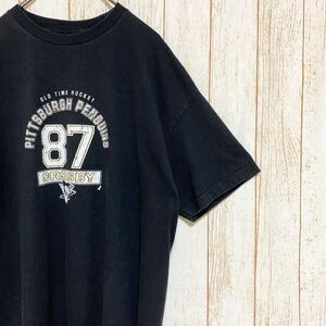 NHL Pittsburgh Penguins ピッツバーグ・ペンギンズ クロスビー プリント Tシャツ XL USA古着 アメリカ古着