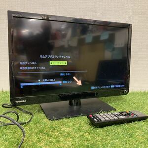 ■【現状品】TOSHIBA 東芝 REGZA 液晶カラーテレビ 19S11 2017年製 リモコン無し◎KG-741