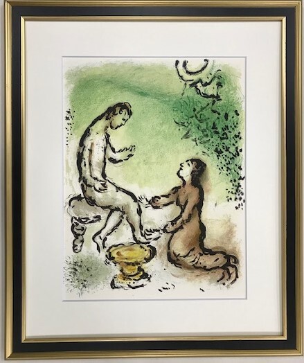 【特価】 ≪ マルク・シャガール ≫ リトグラフ【 石版画 】 ULYSSE ET EURYCLEE 1987年 DIE ODYSSEE