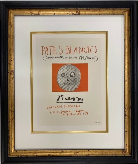 【特価】　≪　　パブロ・ピカソ　　≫　　リトグラフ【石版画】 　 PATES BLANCHES 　 1959年　　PABLO　PICASSO