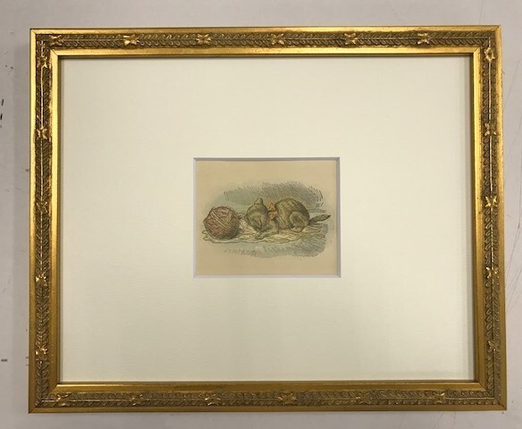 【特価】 ≪ ジョン テニエル ≫ アンティークオリジナル木版画 鏡の国のアリス ⅩⅩⅩⅢ 1899年 SIR JOHN TENNIEL