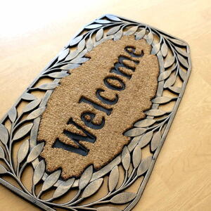  door mat outdoors stylish ko year mat here cocos nucifera Raver mat doormat Welcome wellcome entrance mat F