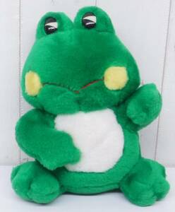  Showa Retro that time thing * retro soft toy *SAN-EI soft toy. three .* frog *24cm *MADE IN JAPAN made in Japan * rare antique 