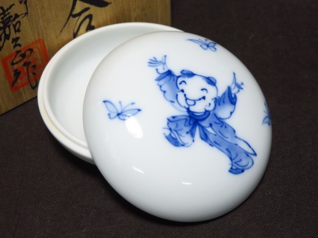 に初値下げ! 三川内焼 深野泰山 香炉 置物 工芸品 インテリア 透かし