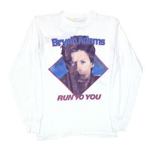 1985 BRYAN ADAMS ブライアンアダムス RUN TO YOU ヴィンテージTシャツ 【L】 *AA1