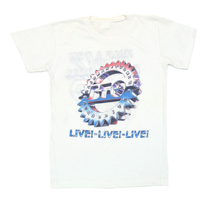 1986 BACHMAN TURNER OVERDRIVE バックマンターナーオーバードライブ LIVE!-LIVE!-LIVE! ヴィンテージTシャツ 【L相当】 *AA1