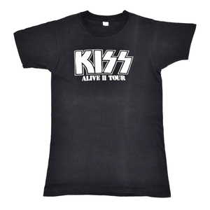 70'S KISS キッス ALIVE II TOUR ヴィンテージTシャツ 【M相当】 *AB1