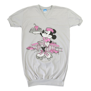 80'S MINNIE MOUSE ミニーマウス ディズニーオフィシャル ヴィンテージ ワンピ Tシャツ キャラクター Disney 【L】 *BB1