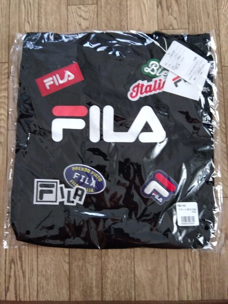 値下げ!FILA ワッペンショルダートート ブラック