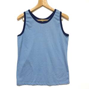 70 period Vintage C.A.D.S tank top size M light blue navy MADE IN USA no sleeve America old clothes Vintage #d-015