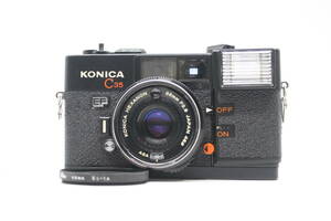 ★良品★KONICA コニカ C35 ブラックボディ HEXANON 38mm F2.8 人気の単集点式搭載コンパクトフィルムカメラ！訳あり品！ OK5084