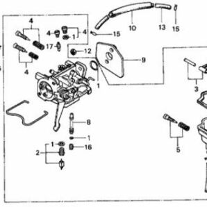 EM300 K1 発電機 ホンダ 純正 燃料コックパッキン 送料250円～ フューエルコック ゴム パッキン E300 K3 シール ガスケット モトコンポ.812の画像3