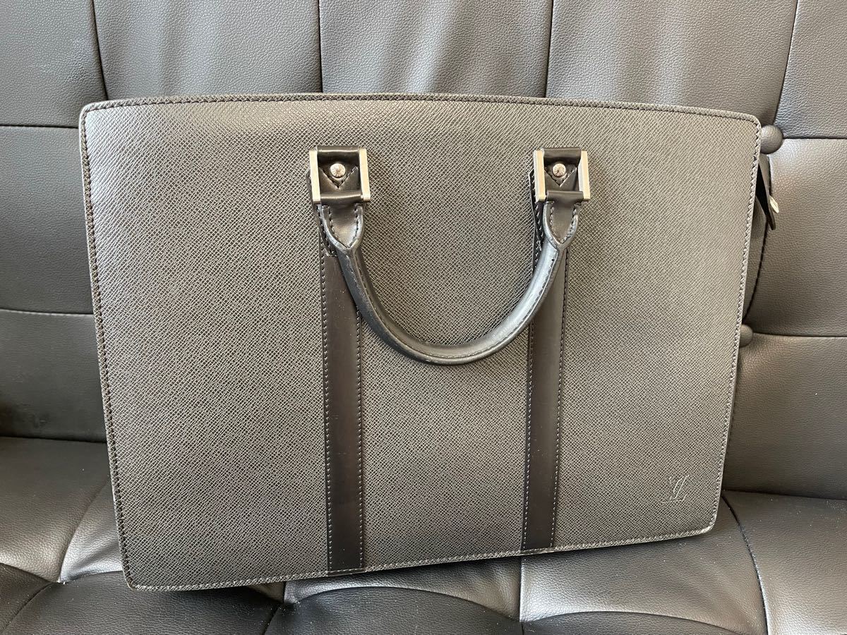 美品 LOUIS VUITTON ハンドバッグ ビジネスバッグ タイガ グリーン