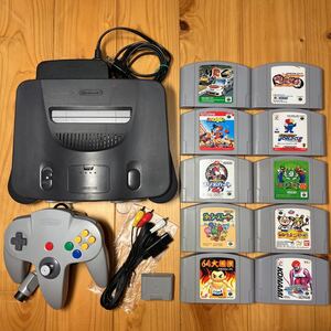 【マリオカートなどソフト10本付き】ニンテンドー64 本体 すぐ遊べるセット 管理089