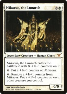 MTG ■白/英語版■《月皇ミケウス/Mikaeus, the Lunarch》★FOIL★ イニストラード ISD