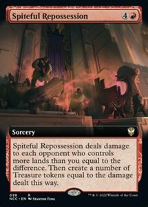 MTG ■赤/英語版■《悪意ある差し押さえ/Spiteful Repossession》▲拡張アート▲ ニューカペナの街角:統率者　NCC