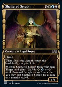 MTG ■金/英語版■《砕かれた熾天使/Shattered Seraph》★ショーケースFOIL★ ニューカペナの街角 SNC 　